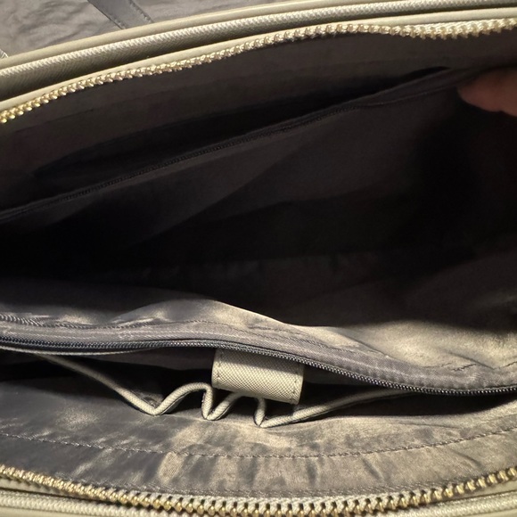 grey faux leather laptop purse/bag - Picture 4 of 15